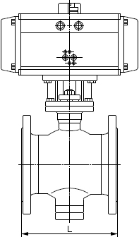 氣動偏心半球閥結構圖
