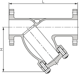 可視Y型過(guò)濾器結(jié)構(gòu)圖